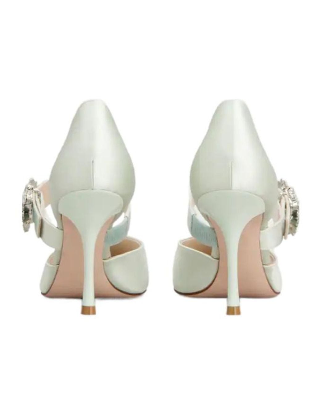 Roger Vivier White Mary Jane Pumps