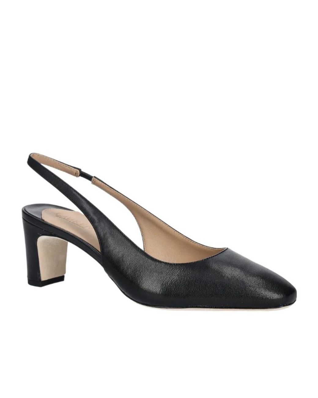 Ralph Lauren Brown Klaire Square-Toe Slingback Pumps