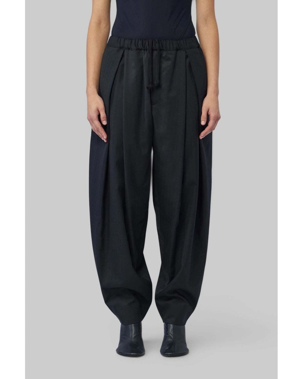 Comme des Garçons Gray Casual Pants With An Elastic Waistband