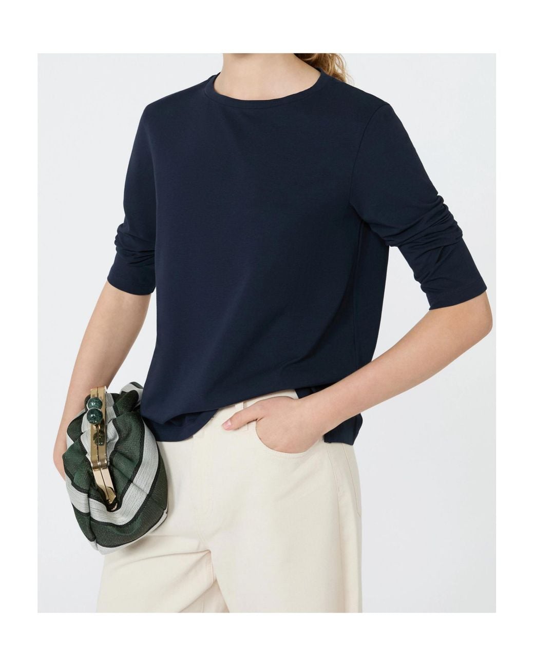 Weekend by Maxmara Blue Cotton Jersey T-Shirt