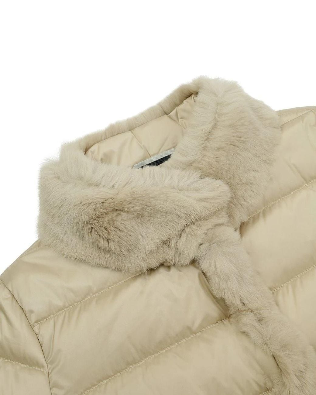 Weekend by Maxmara Natural Logo Quilted Down Jacket