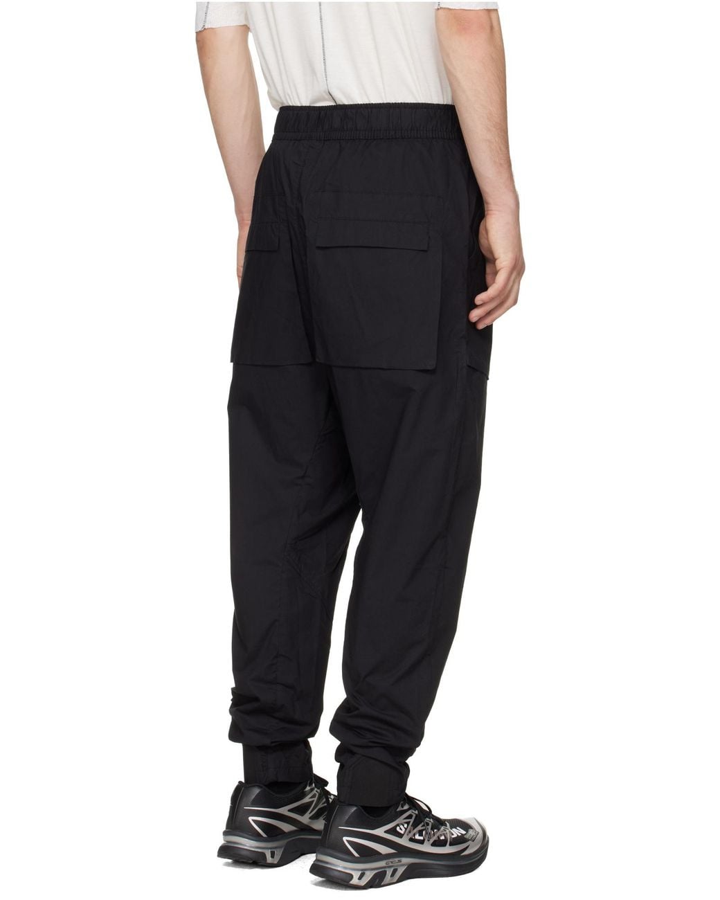 Thom Krom Black Elastic Waist Casual Pants for men