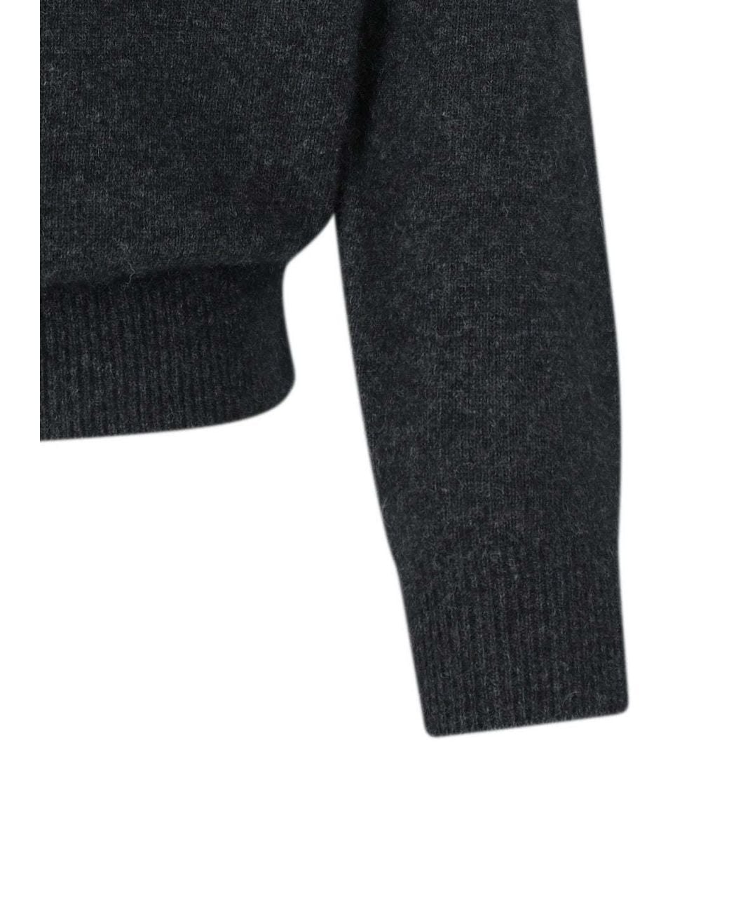 Amomento Blue V-Neck Knit Top for men