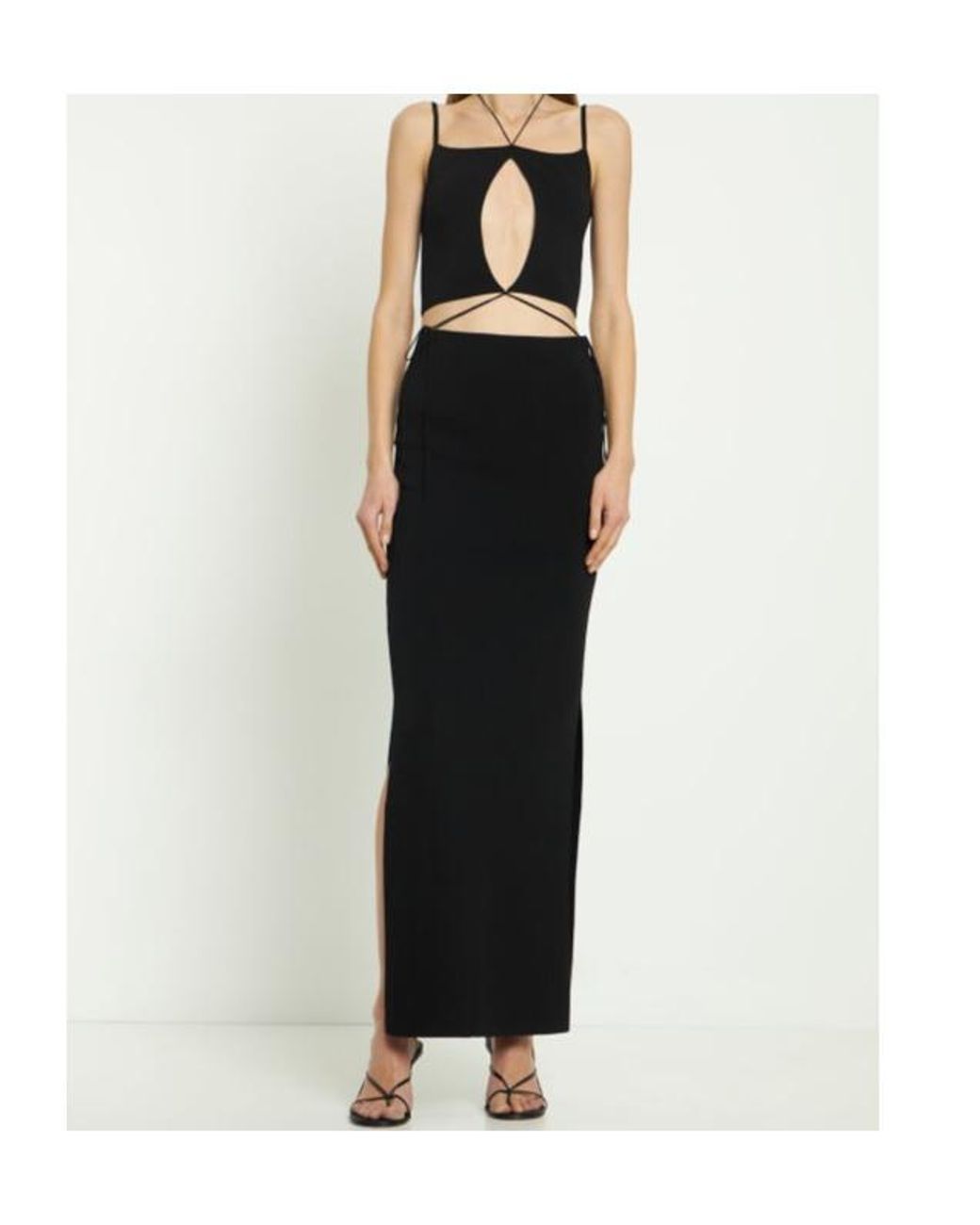 AYA MUSE Black Cutout Detail Dress