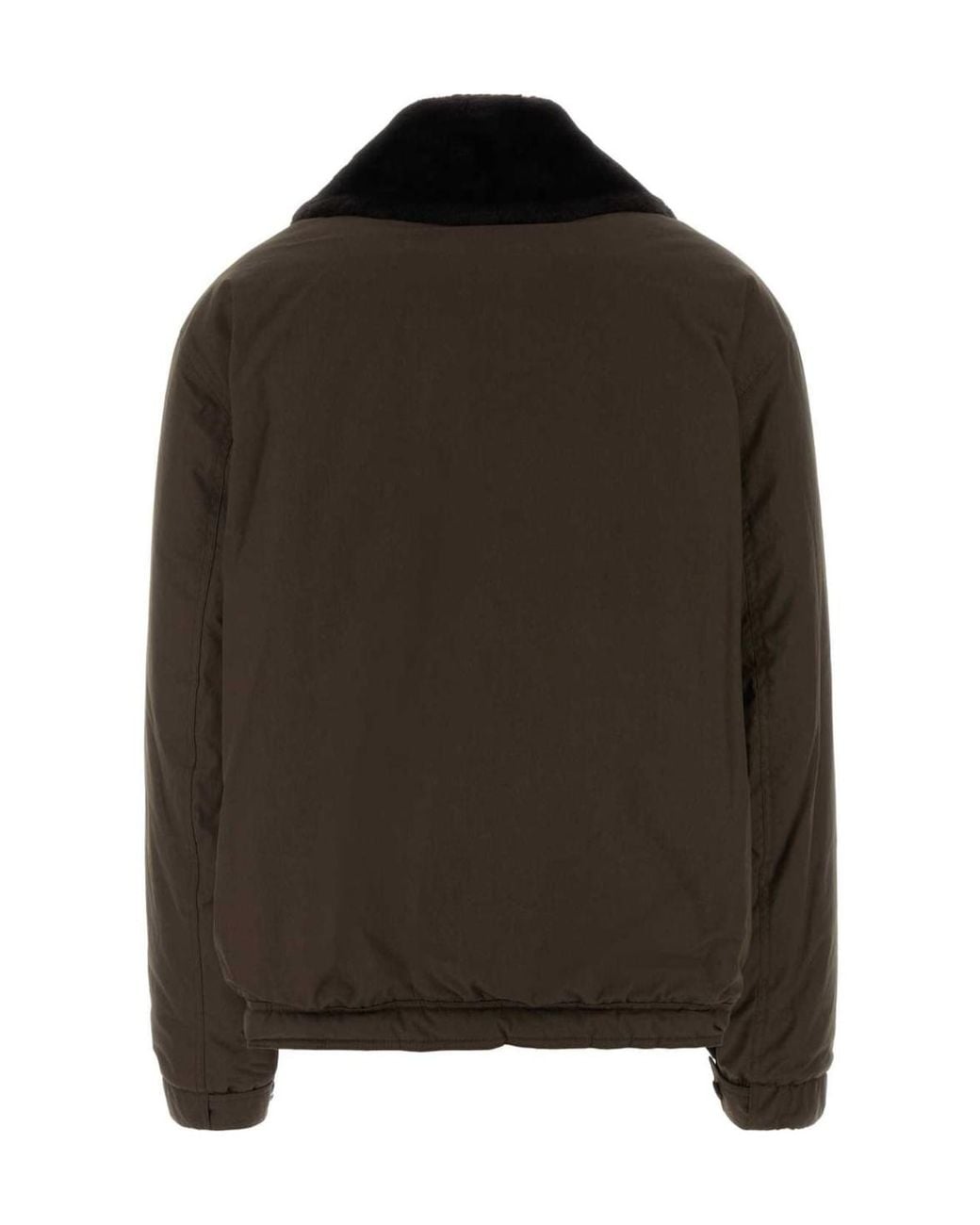 Magda Butrym Black Aw26 Padded Bomber Jacket