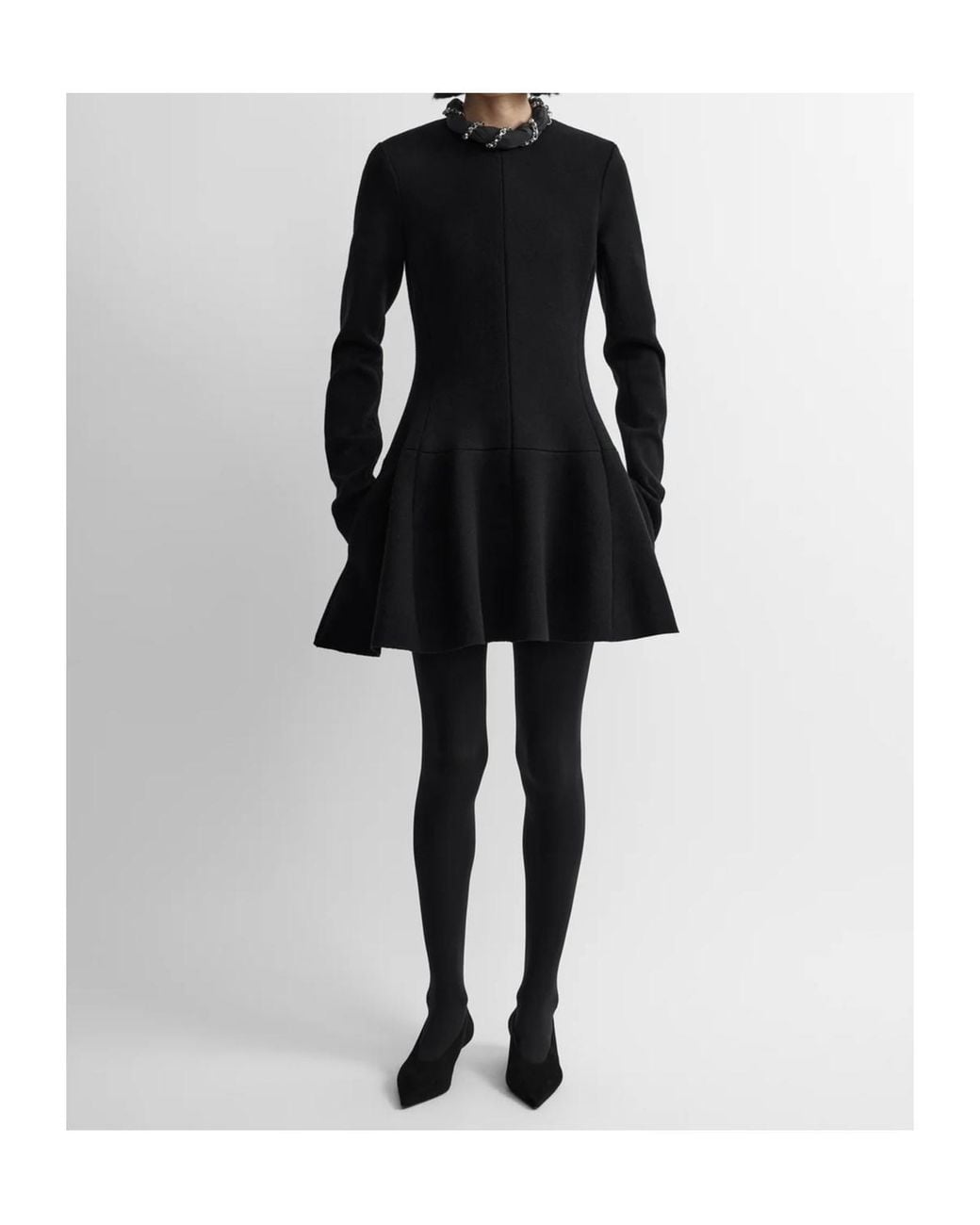 Totême  Black Long-Sleeved Dress