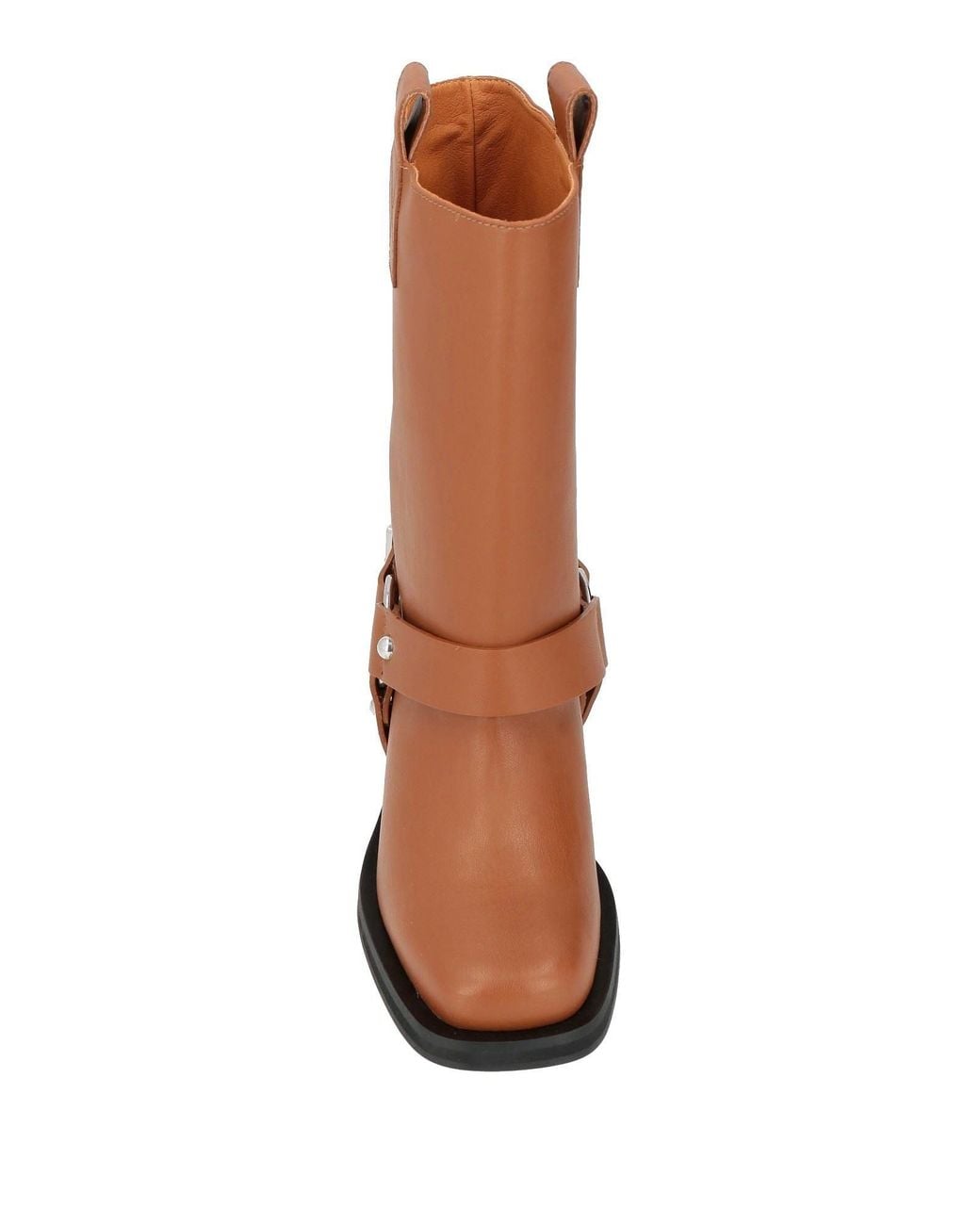 Ganni Brown Comfort Minimalist Ankle Boots