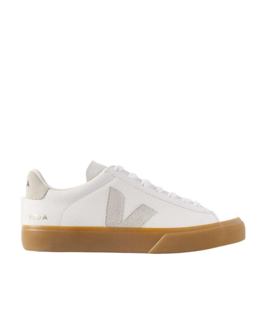 Veja White Campo Low-Top Sneakers for men