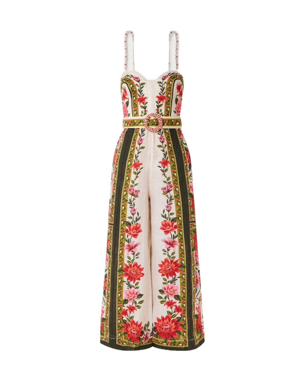 Farm Rio White Wonder Rio Printed Jumpsuit