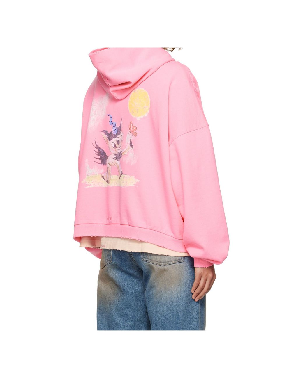 we11done Red Graphic Printed Hoodie