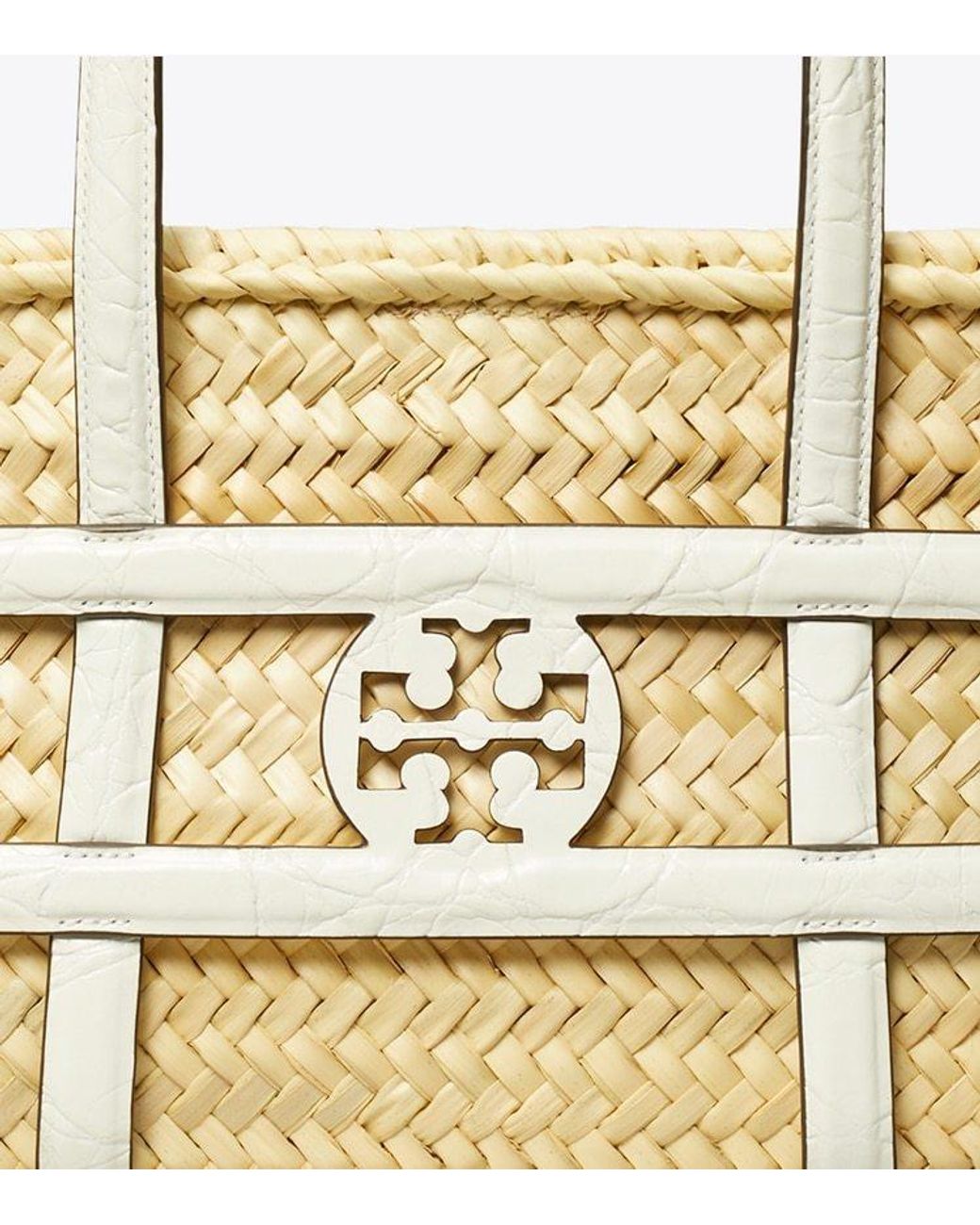 Tory Burch Metallic Small Ella Basket Bag