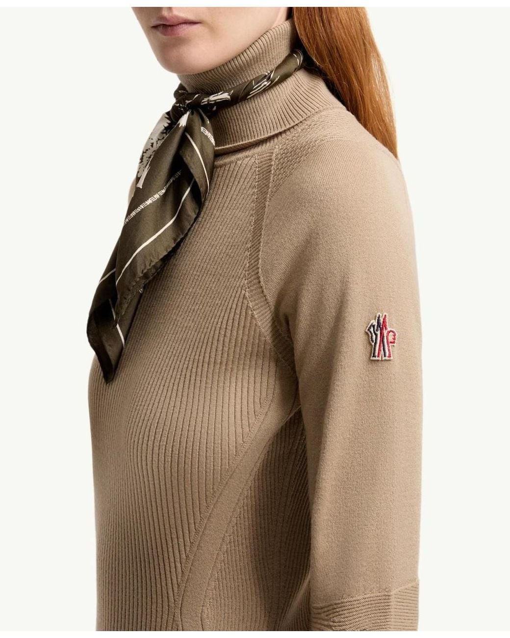 Moncler Natural Grenoble Apres Ski Turtleneck Sweater