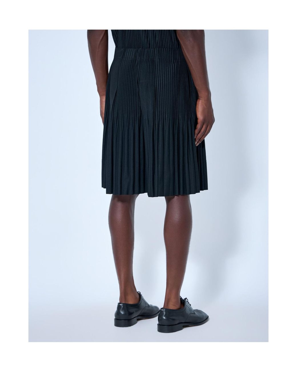 Homme Plissé Issey Miyake Black Homme Plissé Issey Miyake Monthly Colors June Pleated Shorts for men