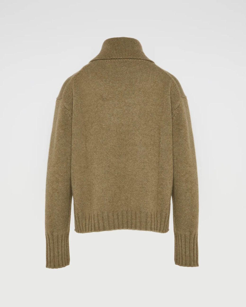 Yves Salomon Green Cashmere Crew-Neck Sweater