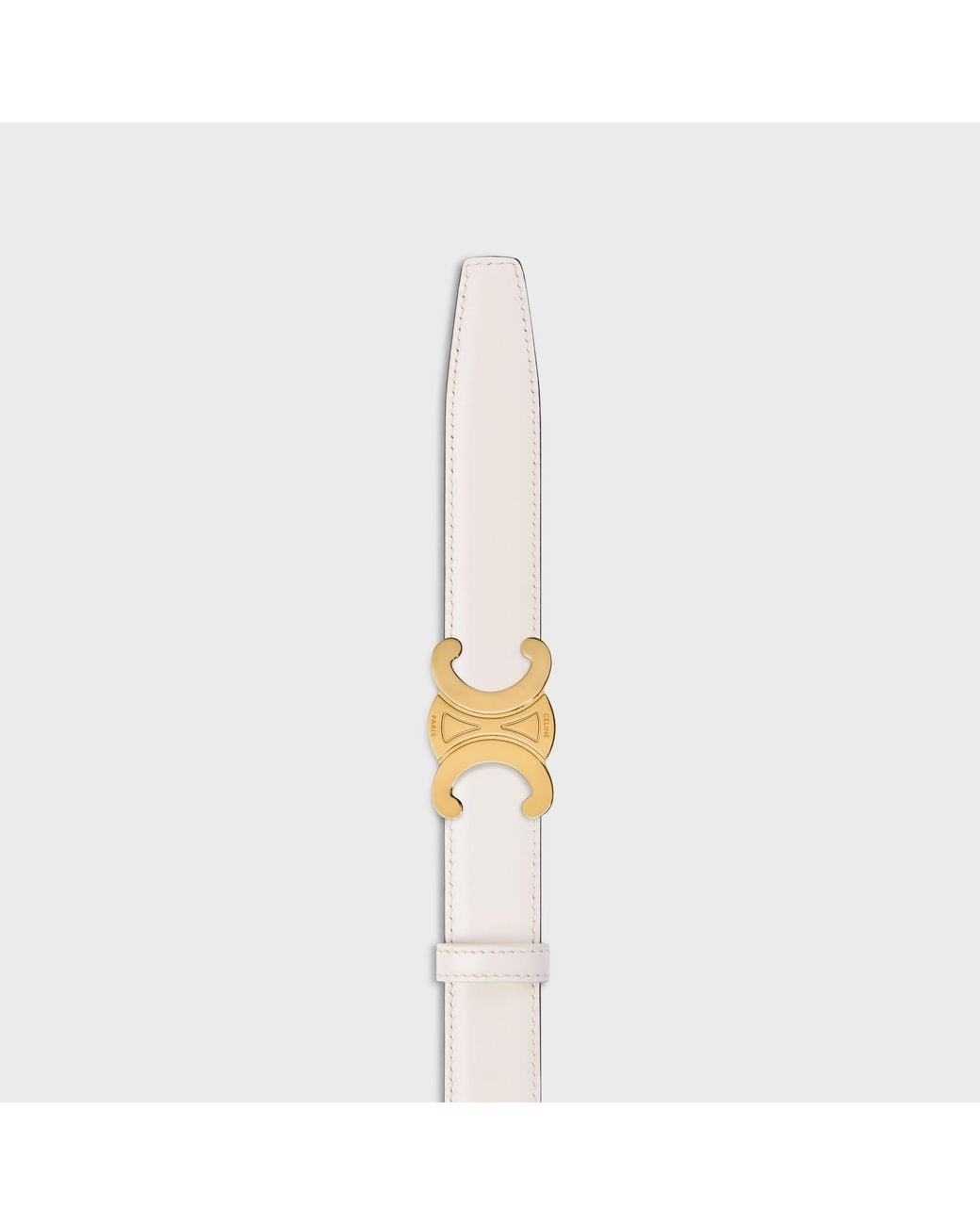 Céline White Double-Sided Belt