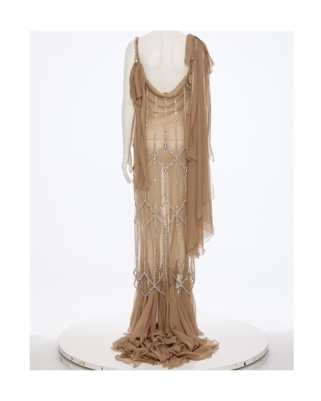 Valentino Natural Suspender Dress