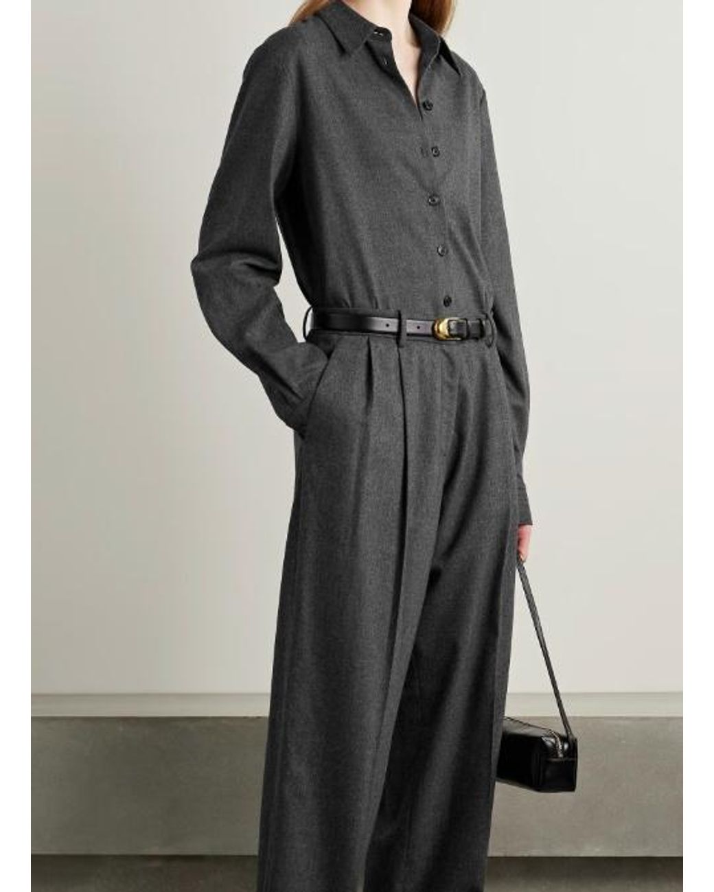Khaite Blue Long-Sleeved Buttoned Shirt