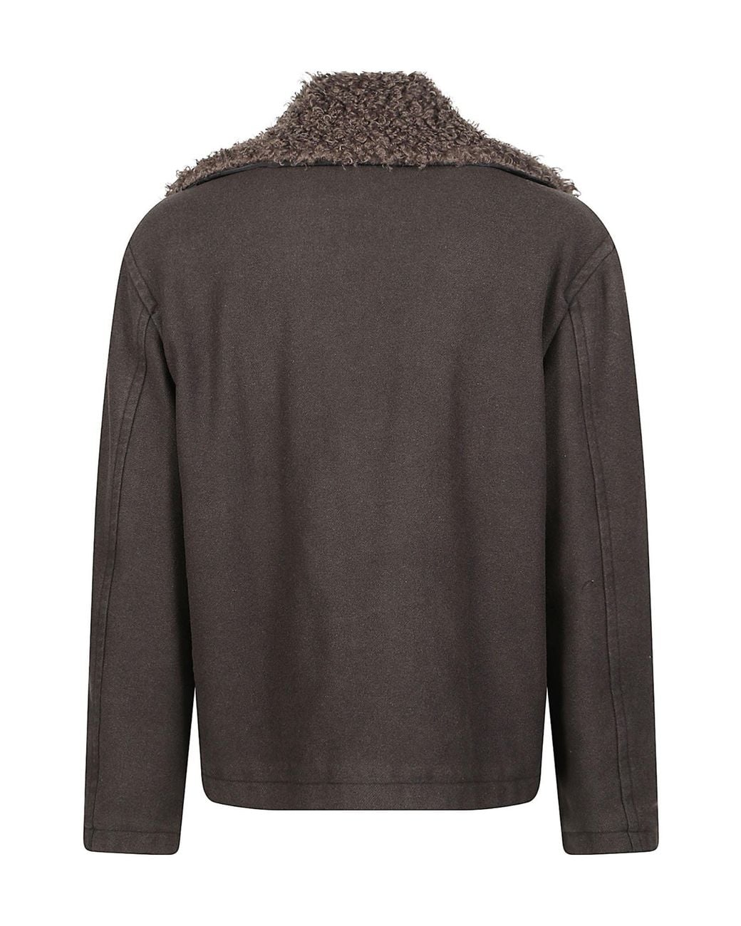 DIESEL Gray Double-Breasted Jacket for men