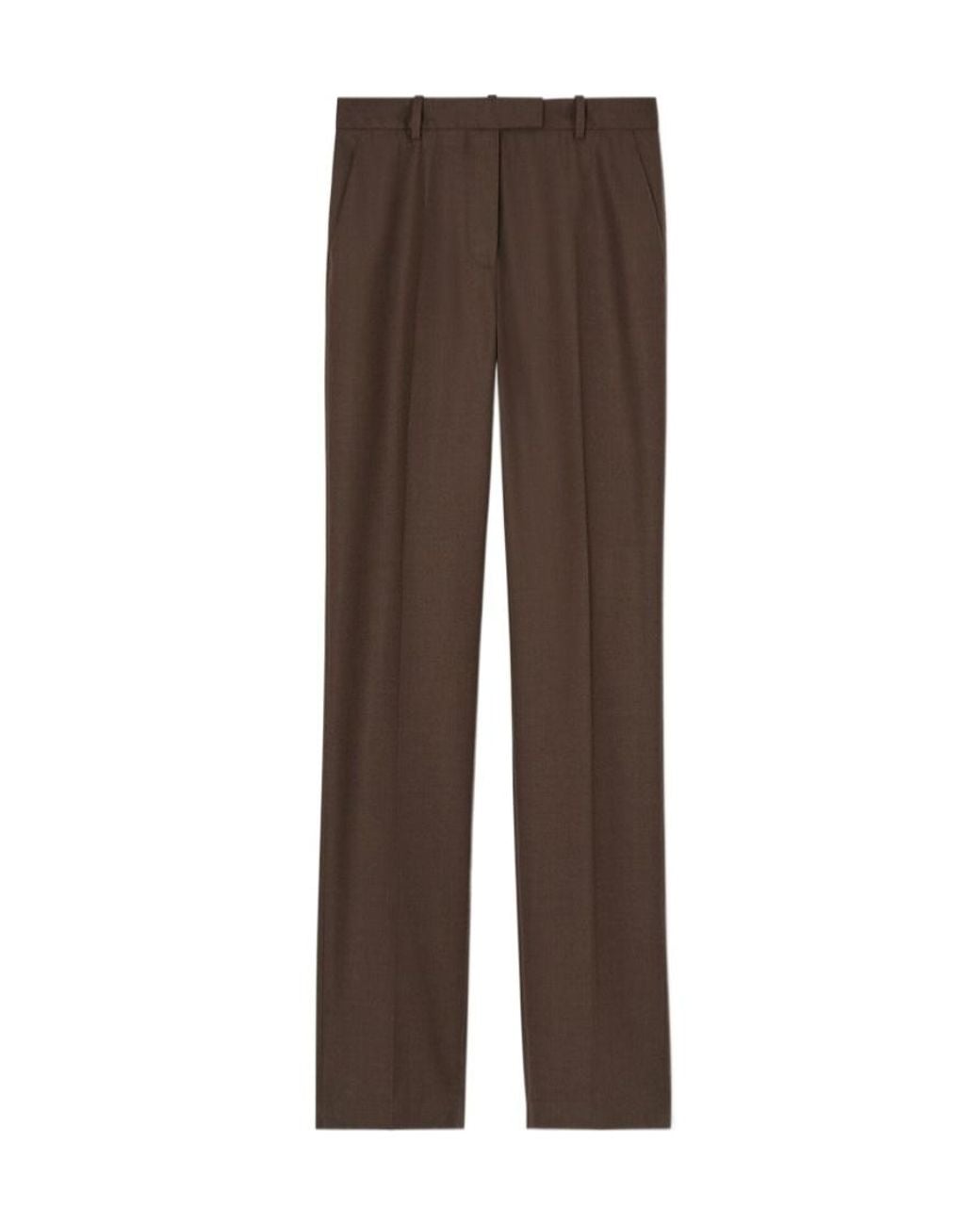 Loro Piana Brown Pressed Crease Trousers
