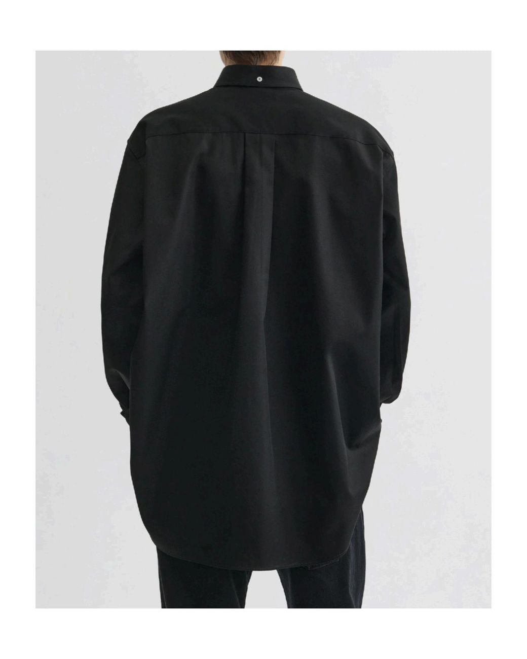 Phoebe Philo Black Cotton Button-Down Shirt