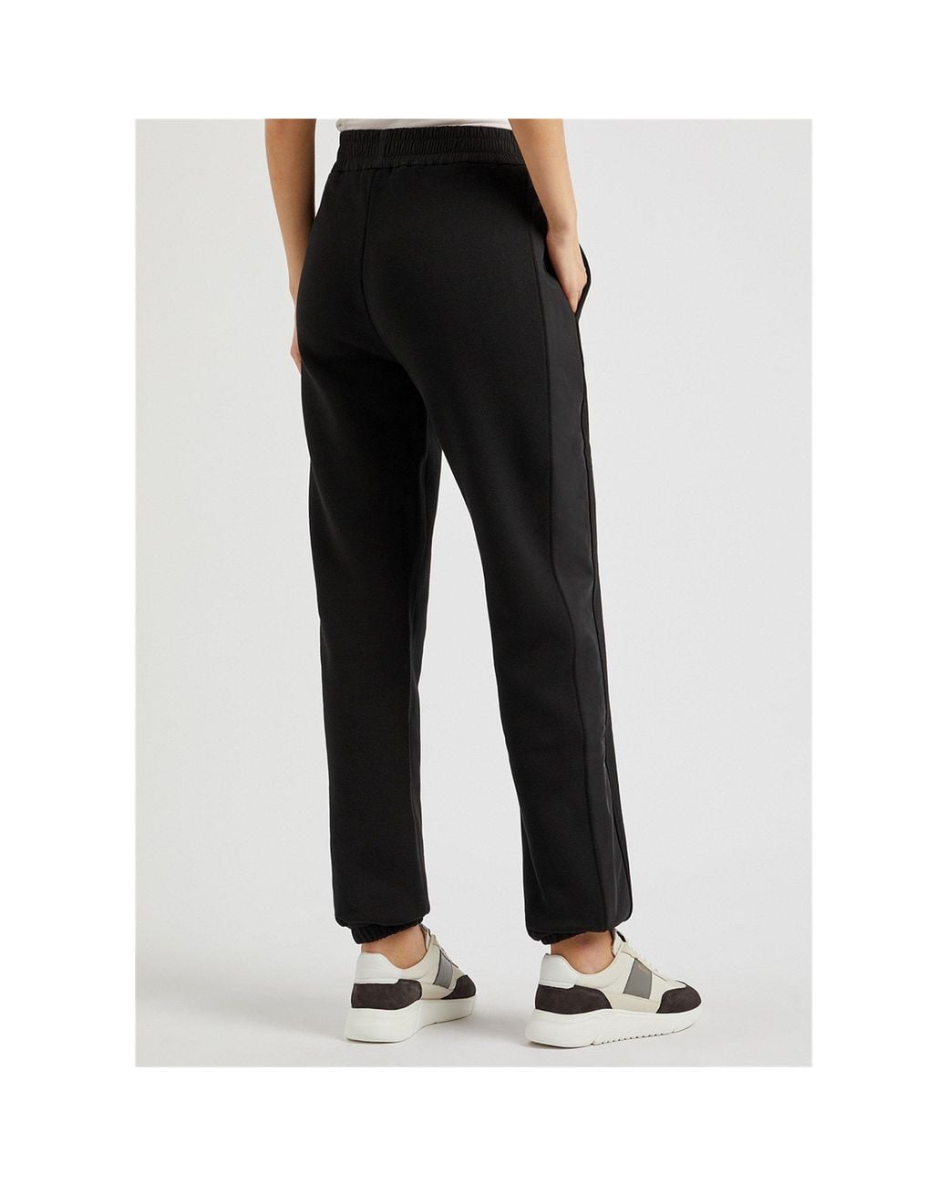 Moncler Black Elastic-Waisted Tapered Sweatpants