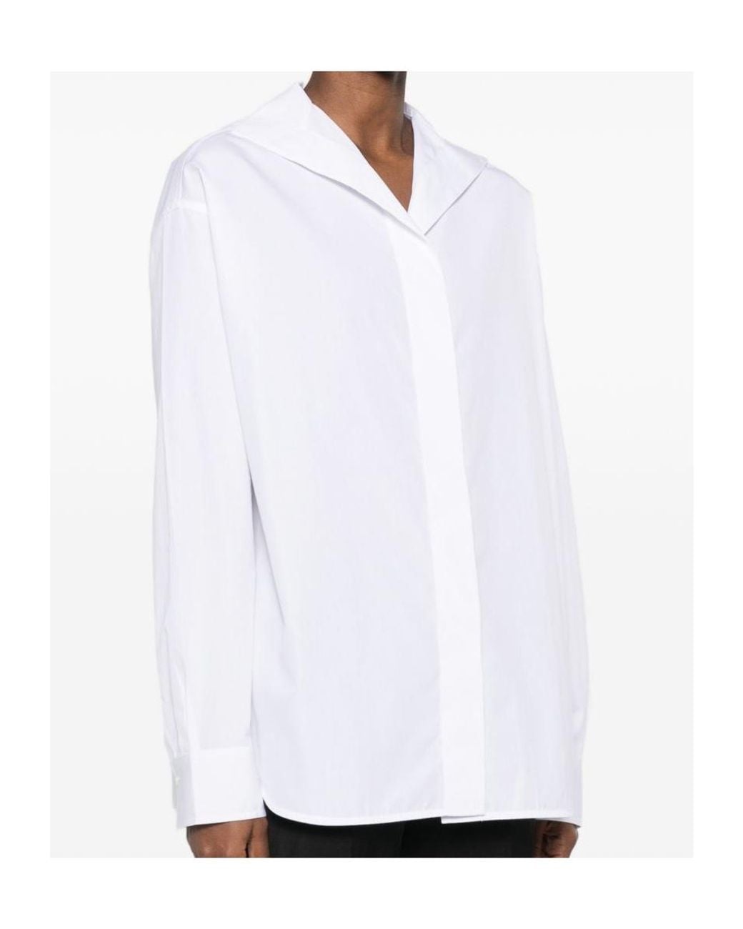Totême White Long-Sleeved Shirt