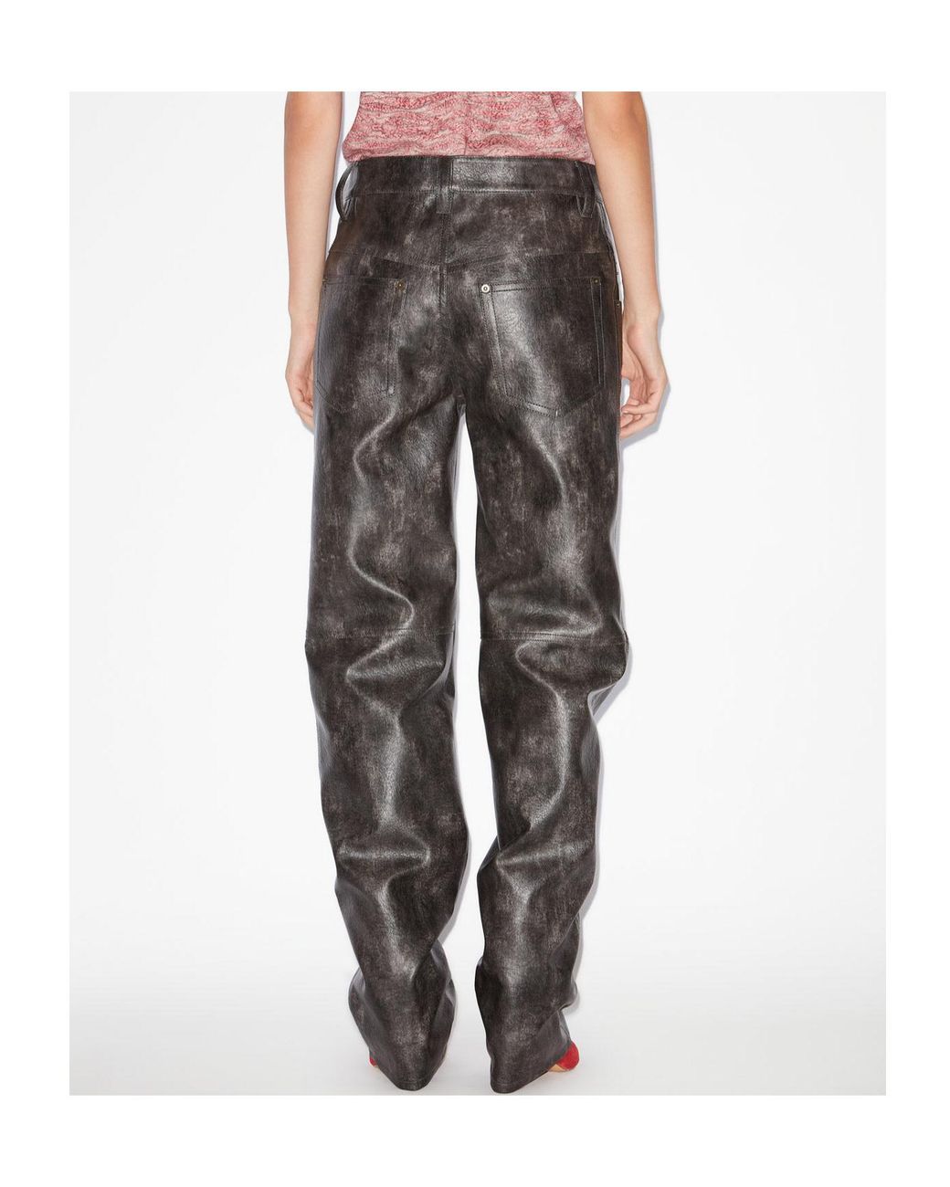 Isabel Marant Gray Isabel Marant Étoile Coralea High-Waist Pants