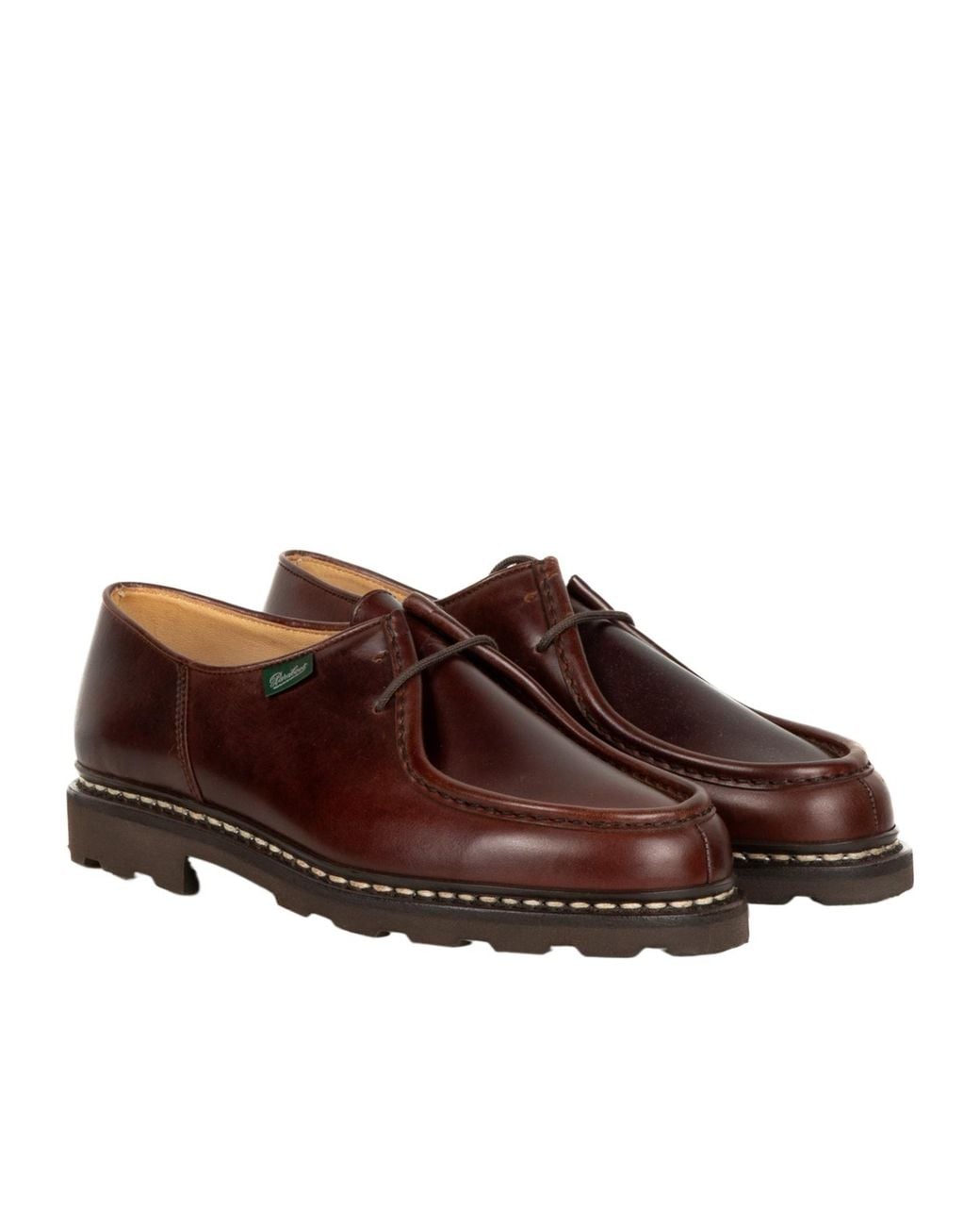 Paraboot Brown Lace-Up Derby Shoes for men