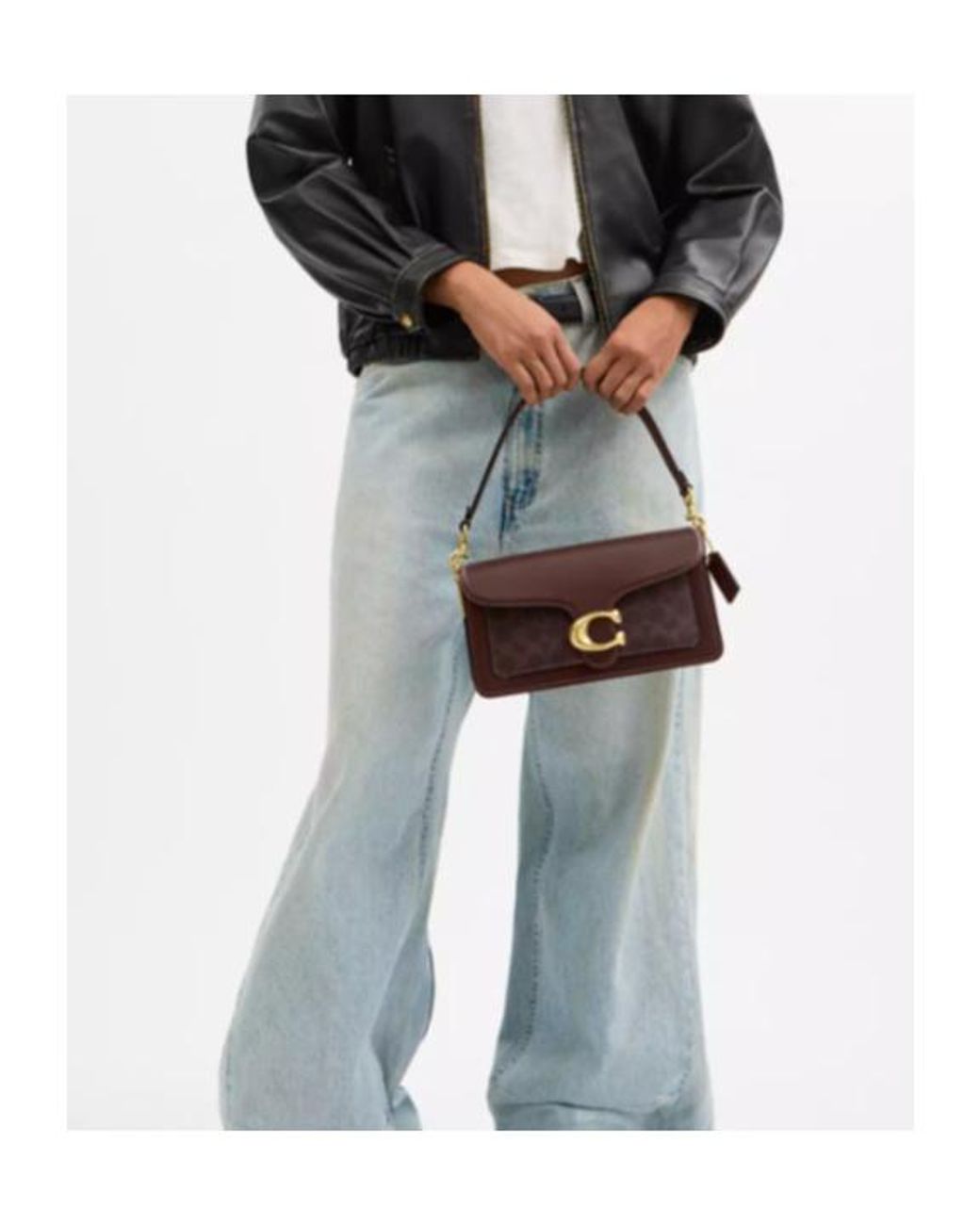 COACH Brown Tabby 26 Foldover Top Shoulder Bag
