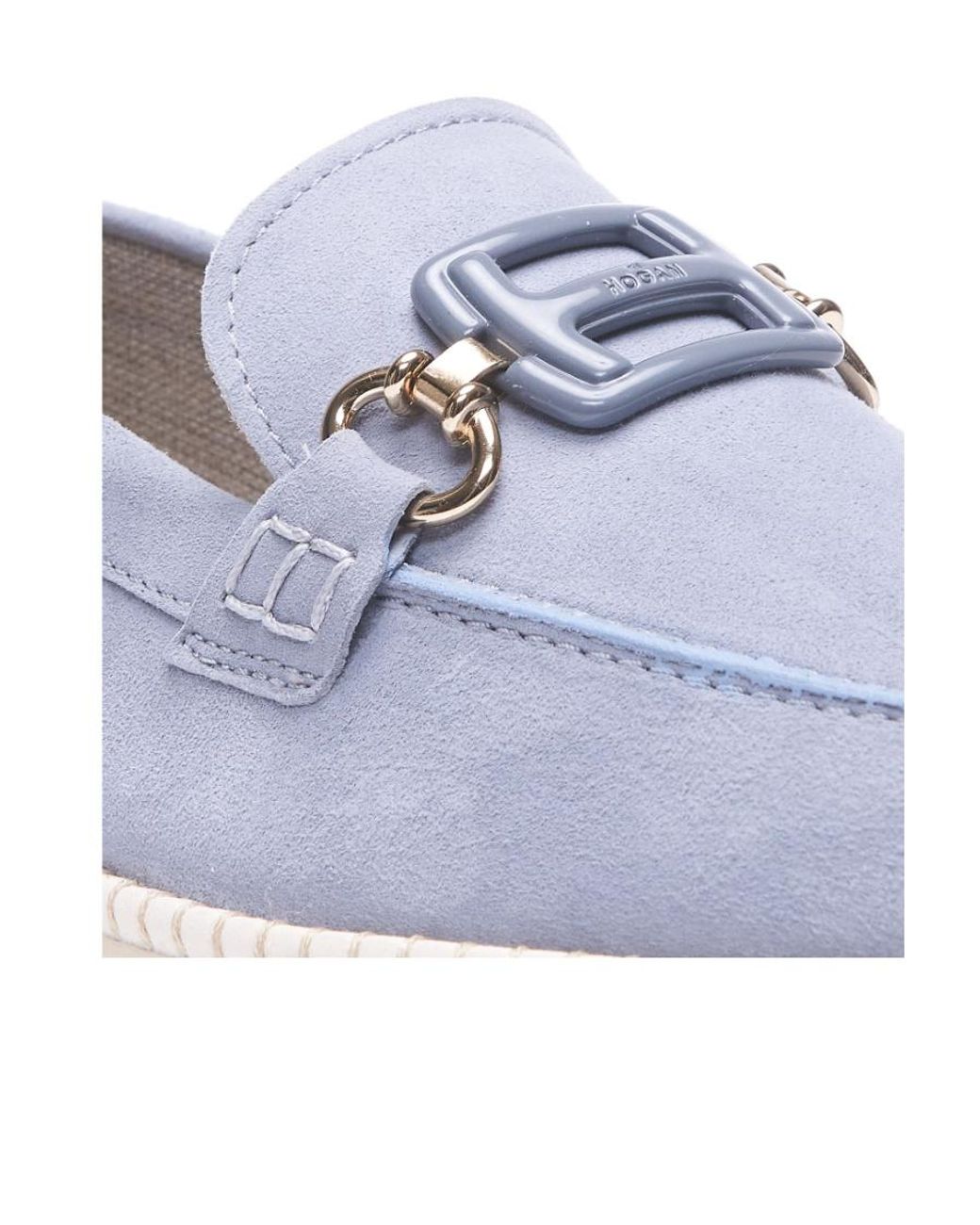 Hogan White Logo Loafers