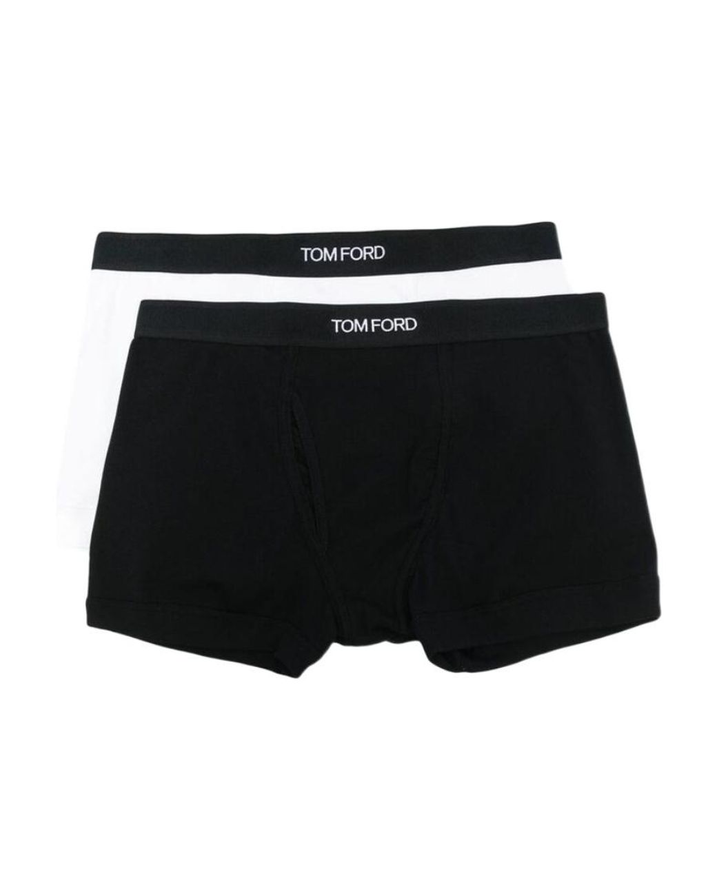 Tom Ford Black Logo Waistband Pack Of Two Boxers for men