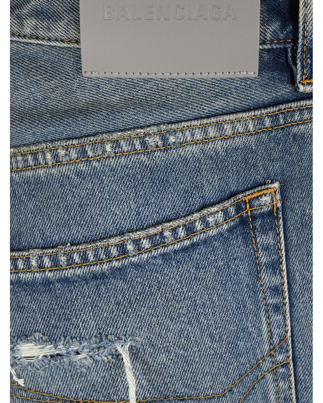 Balenciaga Blue Straight Slim-Leg Jeans