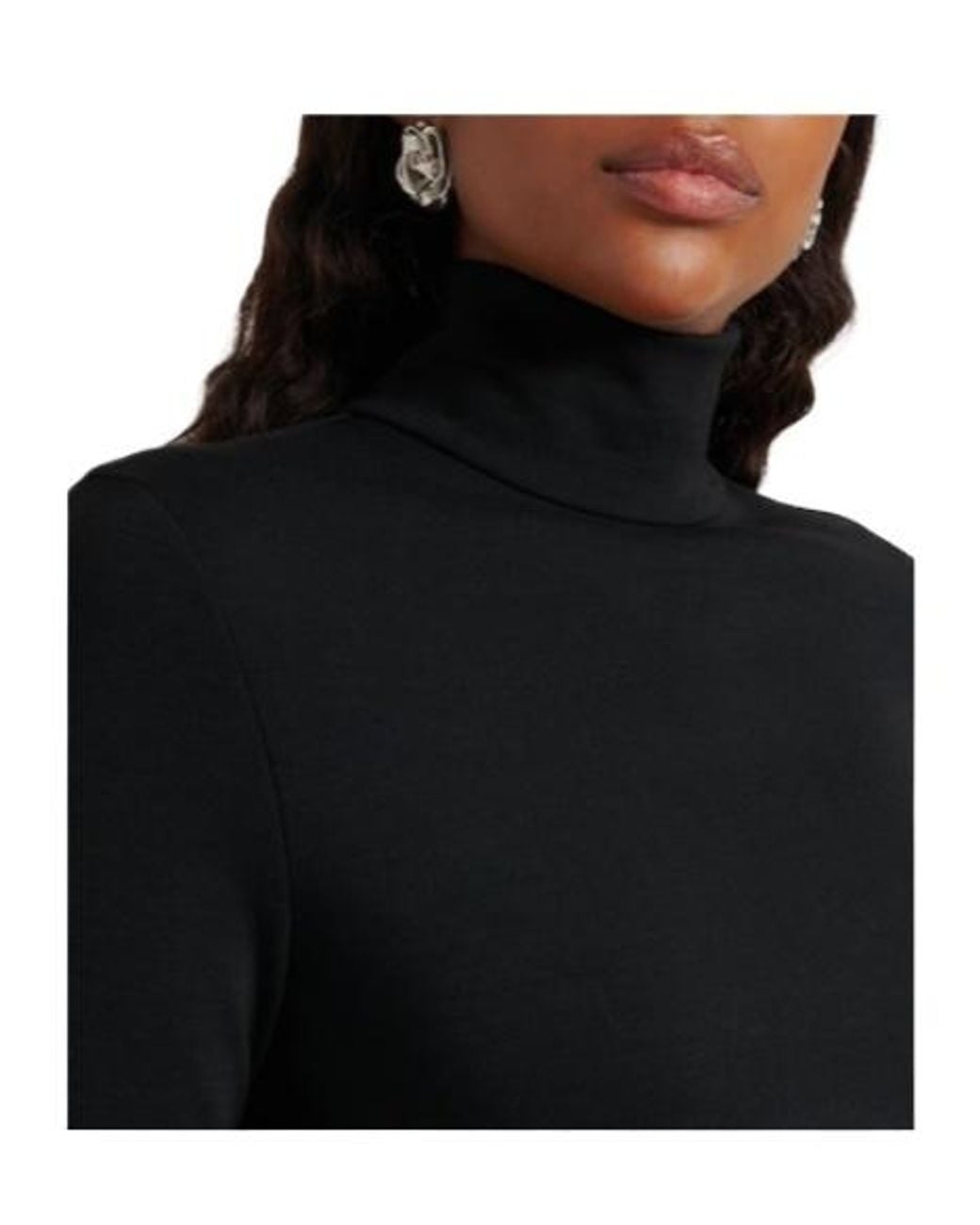 Magda Butrym Black Paneled Wool-Blend Minidress