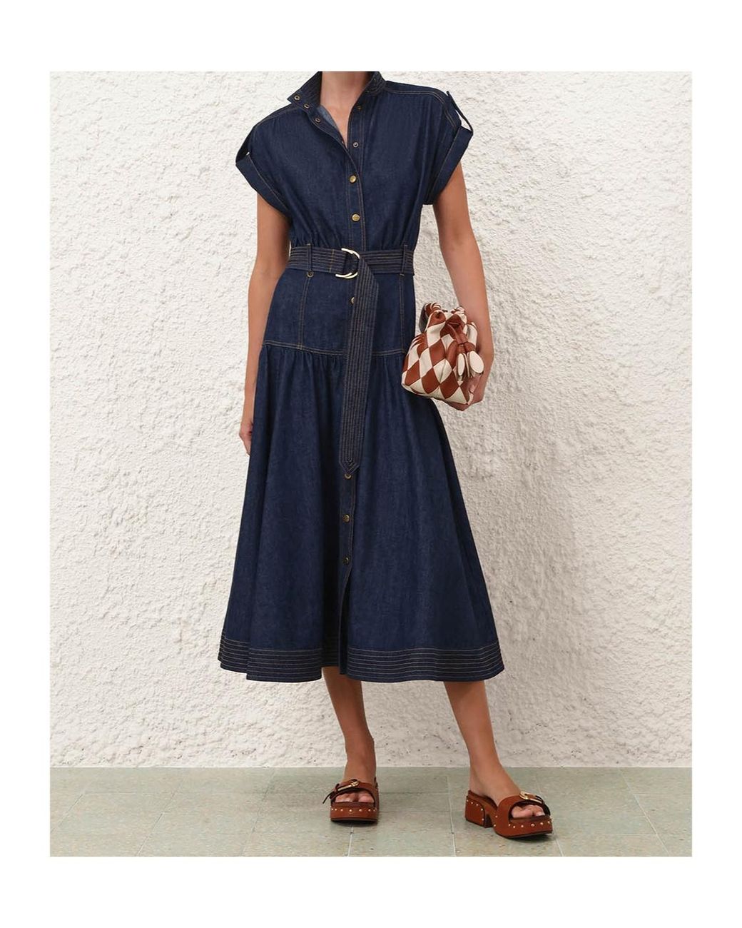 Zimmermann Blue Midi Denim Dress