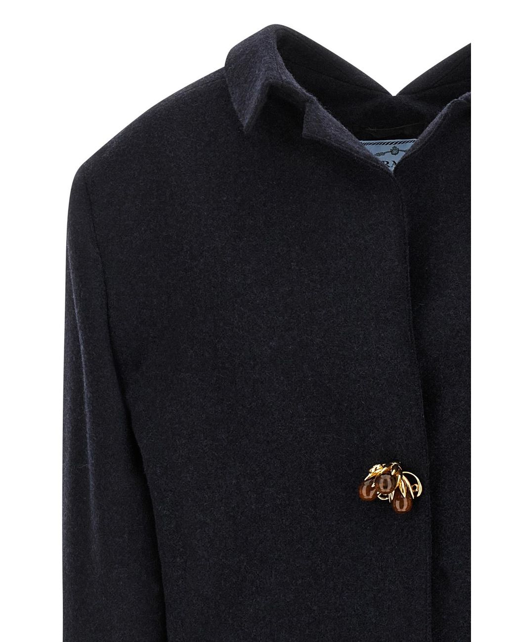 Prada Blue Button-Up Coat