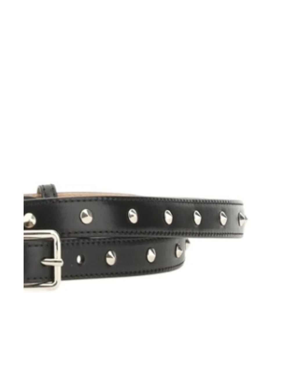 McQueen White Double Strap Belt