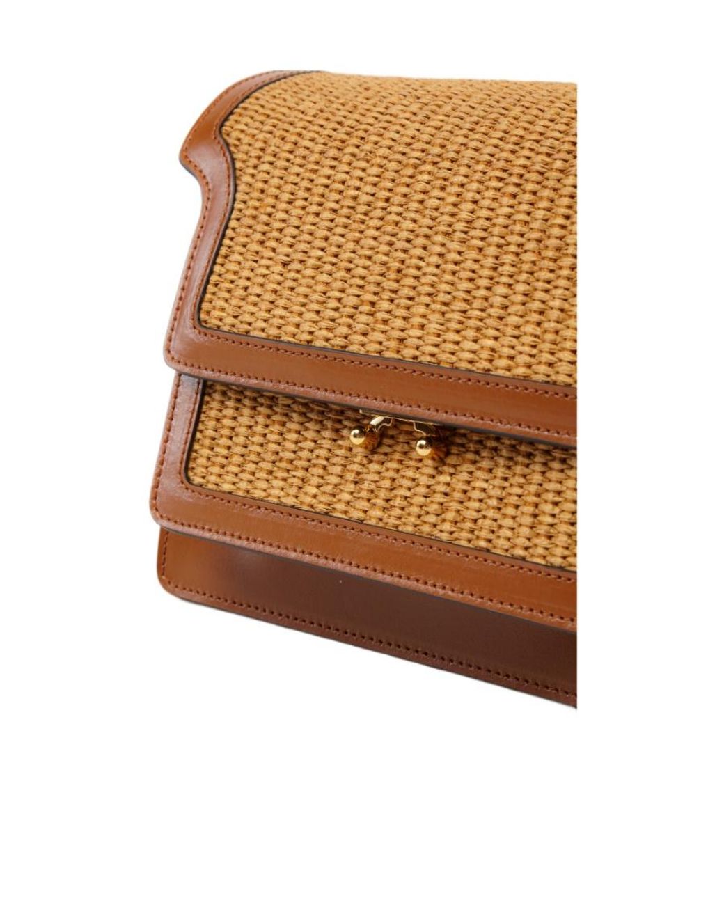 Marni Brown Trunk Soft Medium Bag