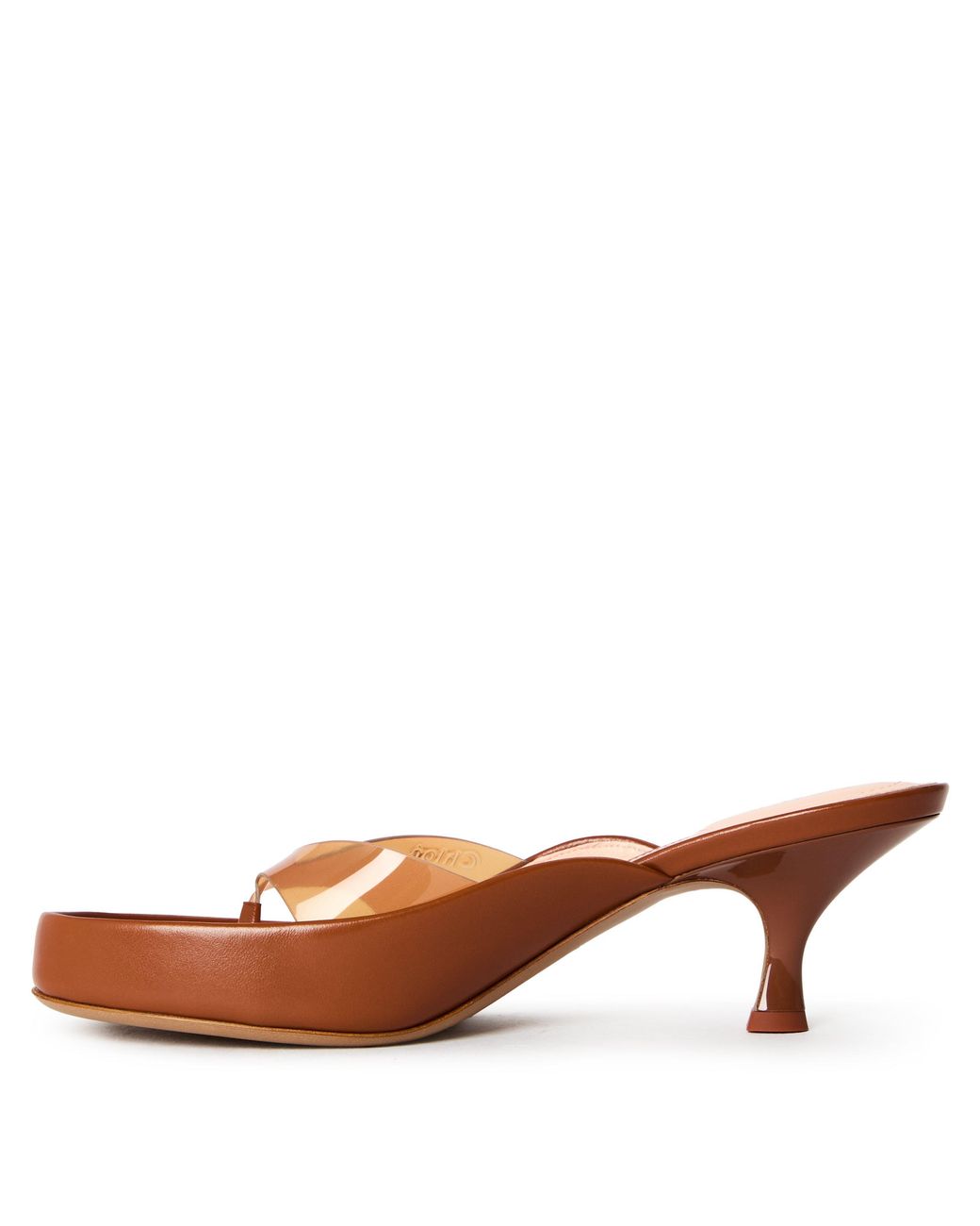 Chloé Brown V-Shaped High-Heel Sandals