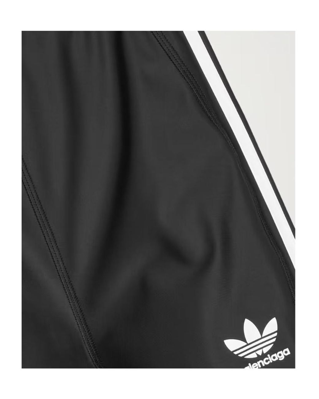 Balenciaga Gray X Adidas Logo Printed Leggings