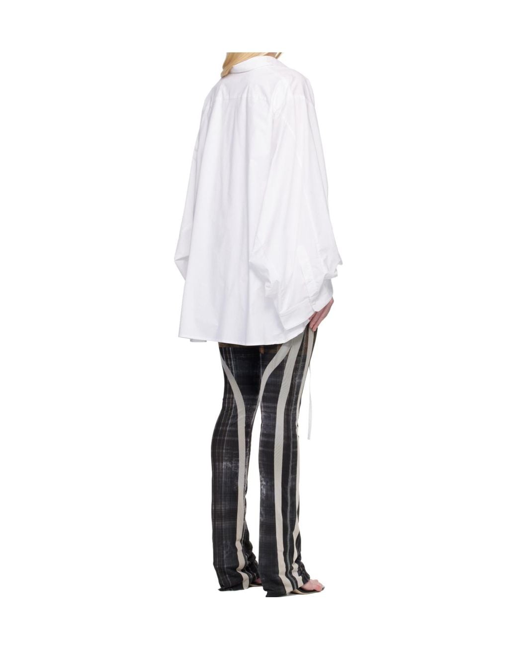 OTTOLINGER White Liberated Double Long-Sleeve Mini Dress