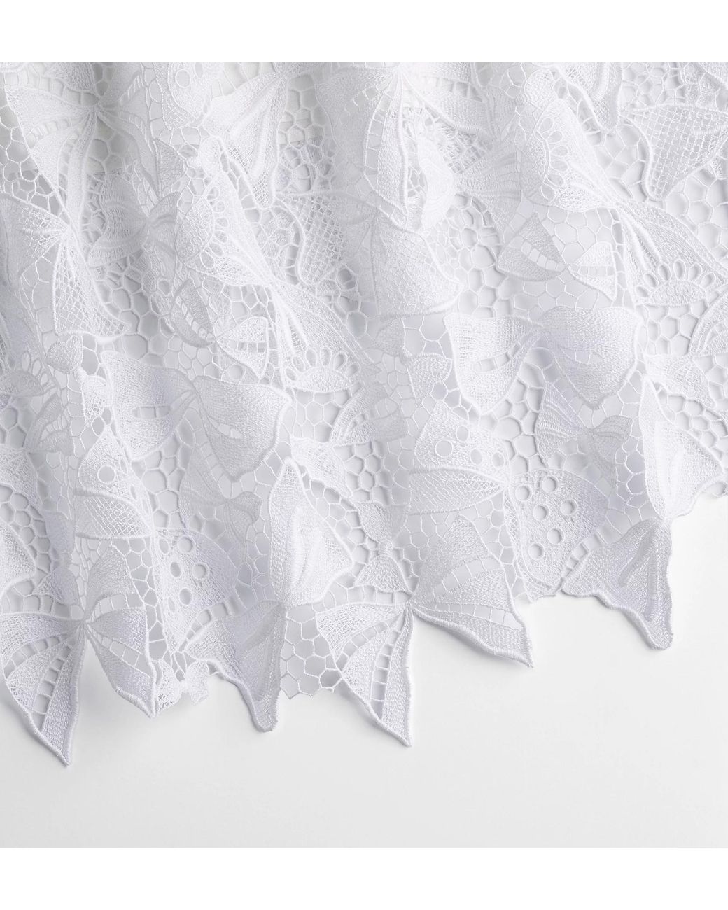 Dior White Iviera Mid-Length Flared Skirt