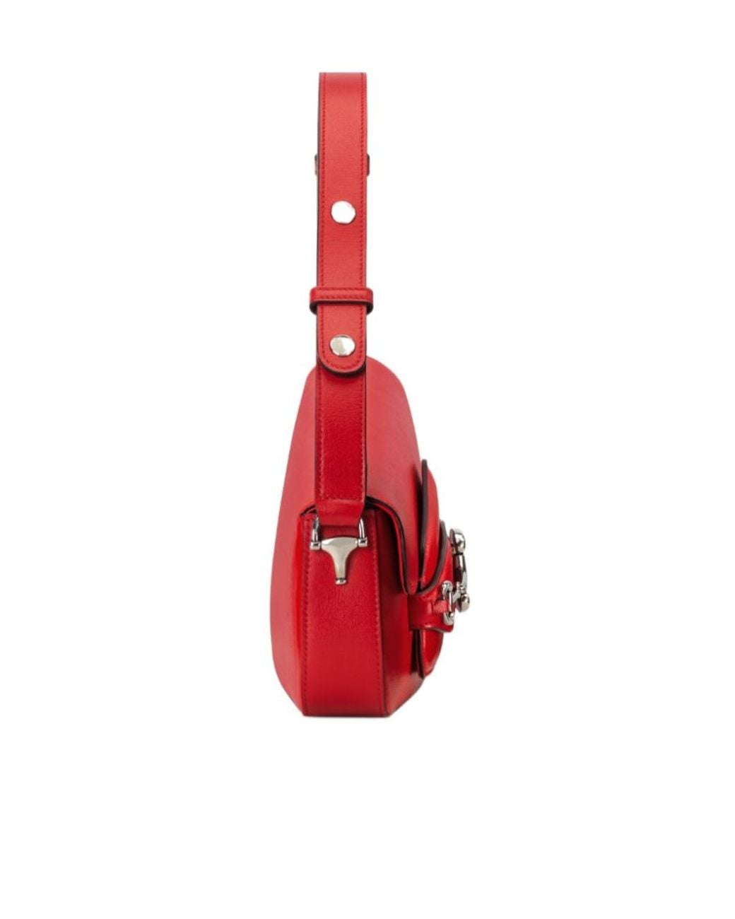 Gucci Red Horsebit 1955 Shoulder Bag