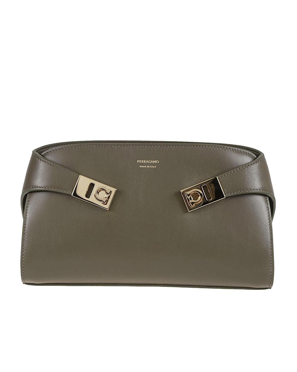 Ferragamo Hug Mini Shoulder Bag in Green | Lyst UK