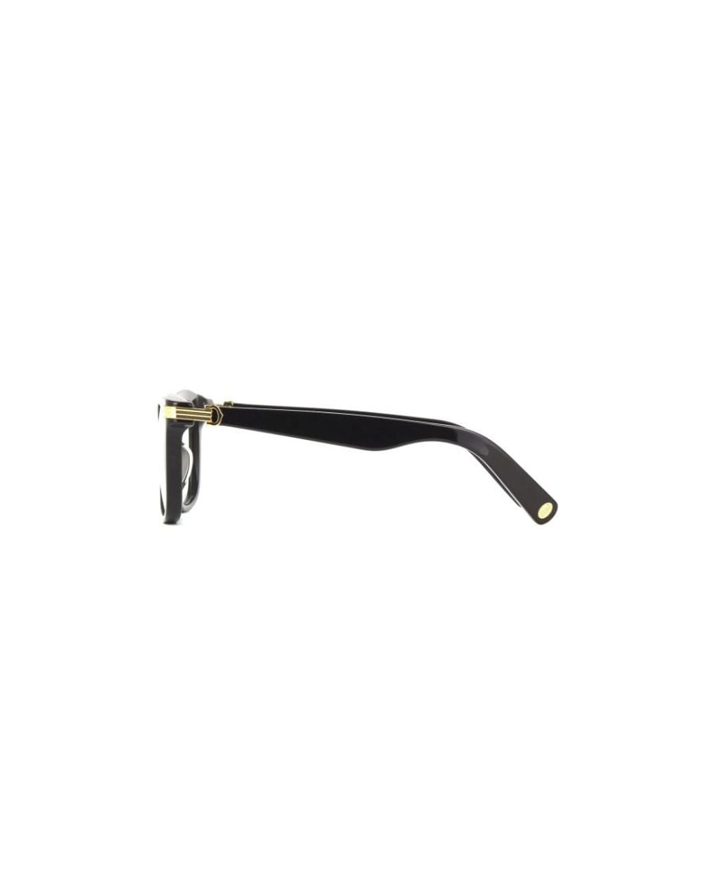 Cartier White Square Frame Sunglasses