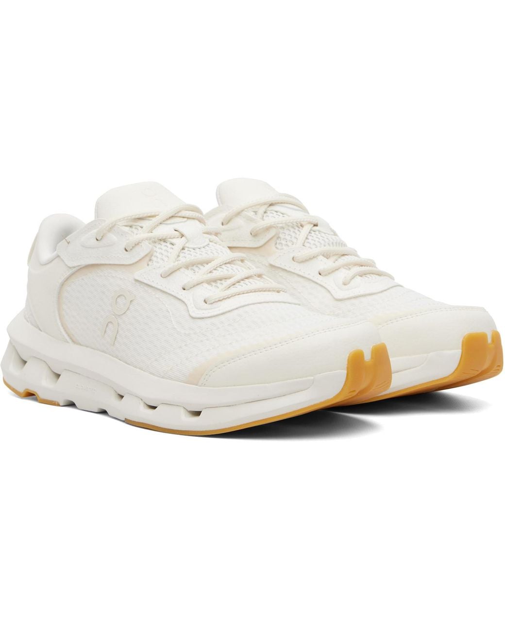 On Shoes White Cloudzone Moon Sneakers for men