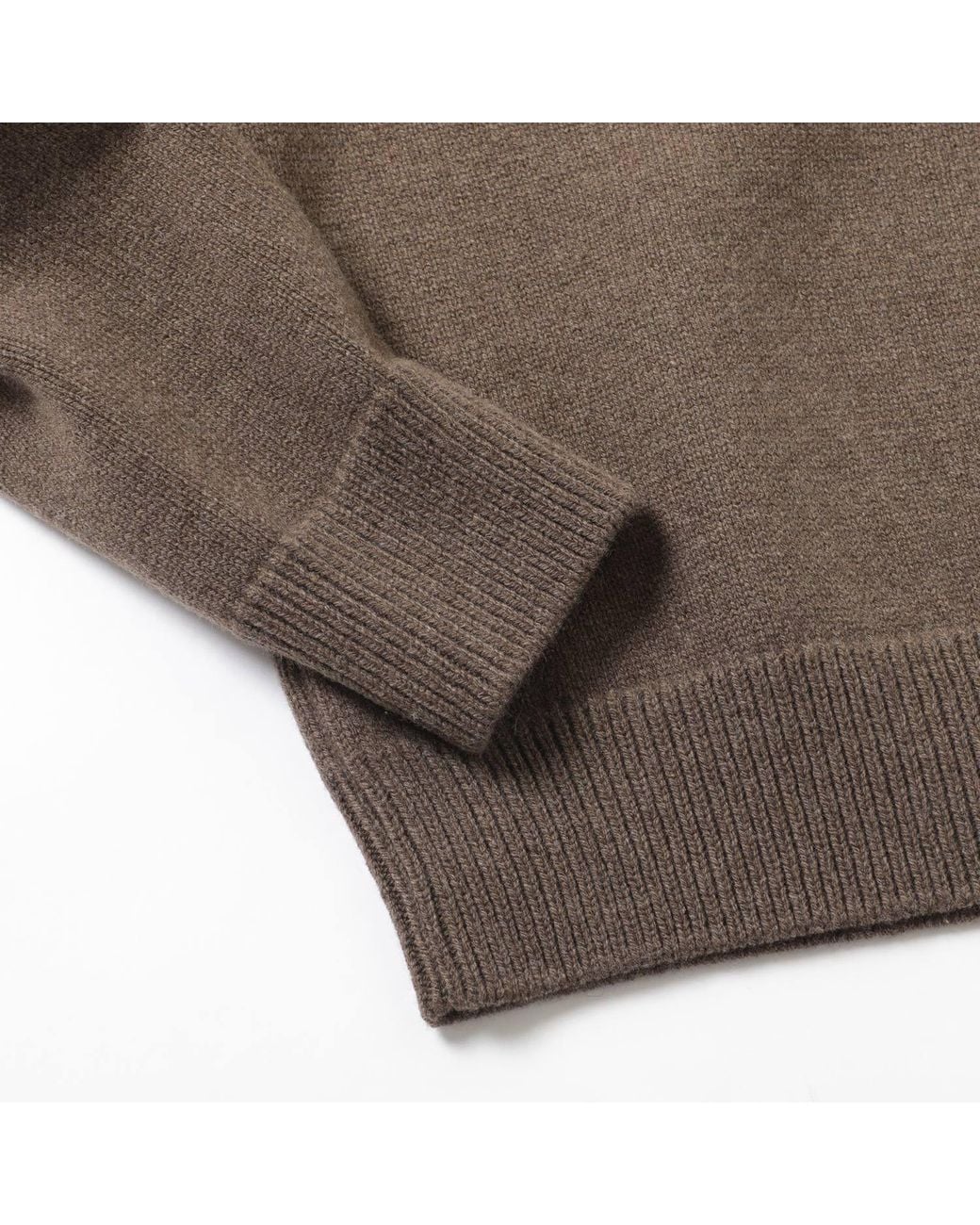 Auralee Brown Long-Sleeve Knit Top for men