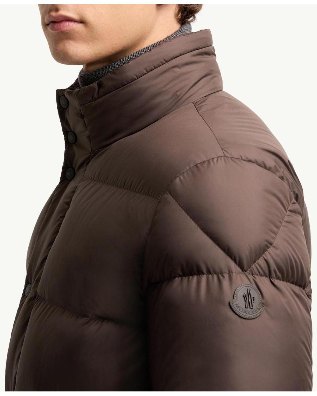 Moncler Brown Drisfall Short Down Jacket for men