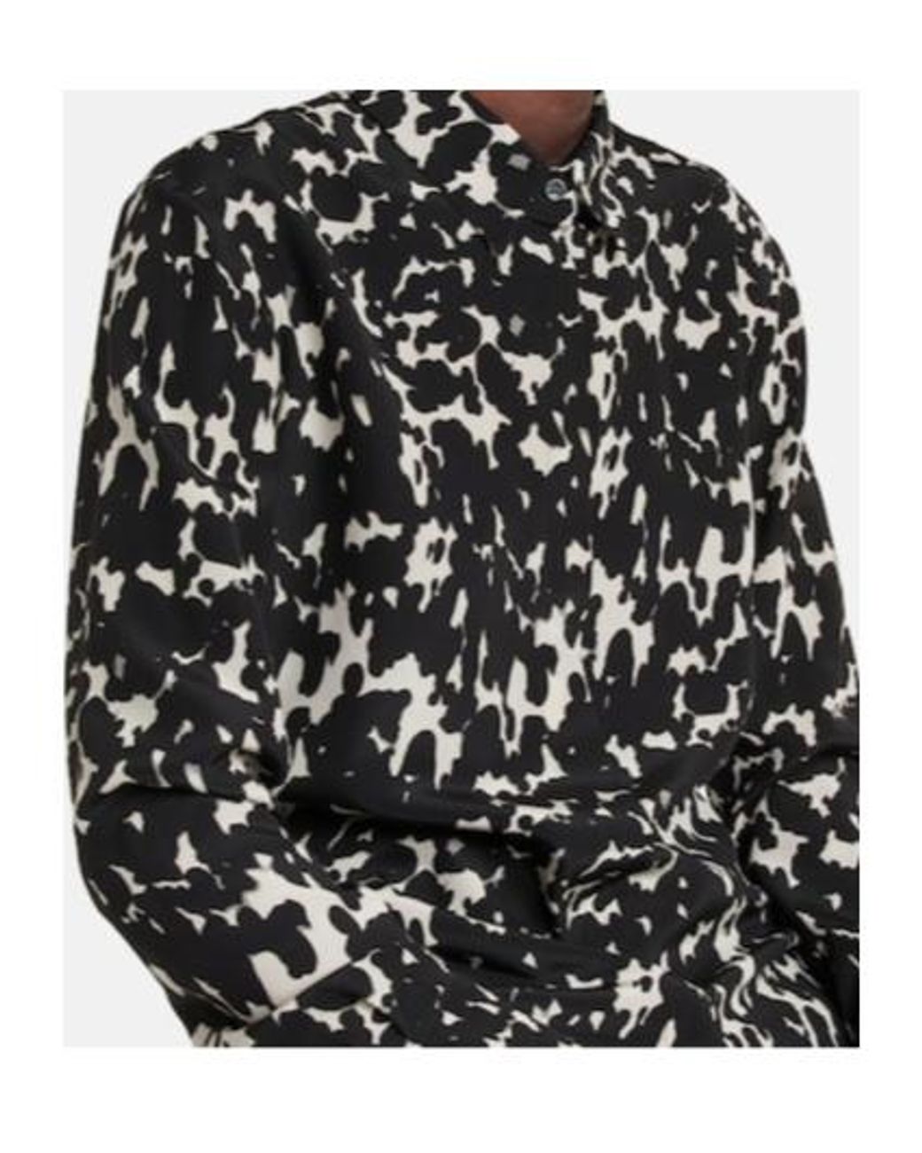 Altuzarra Black Chika Printed Silk Shirt