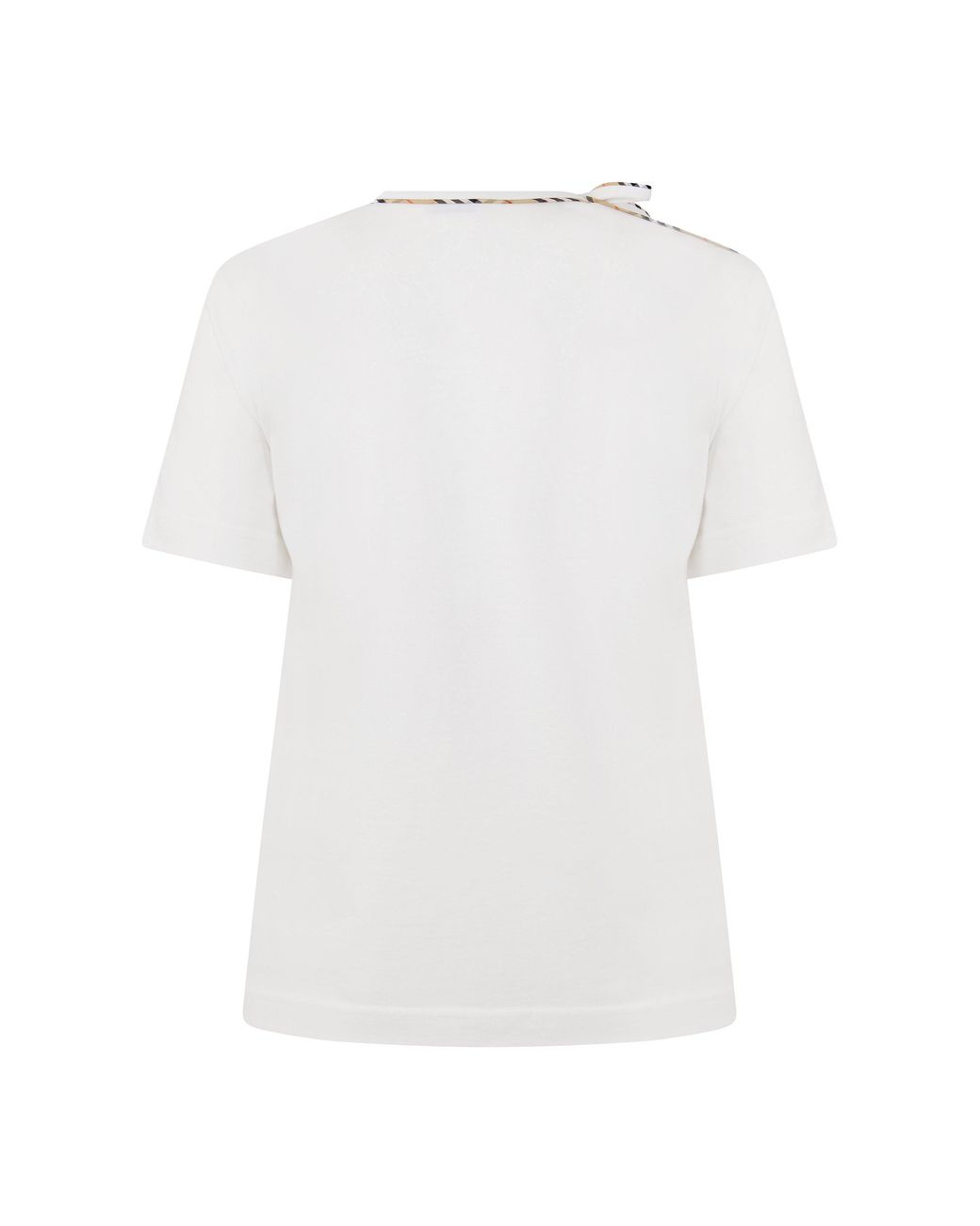 Burberry White Classic Crew Neck Short-Sleeve Shirt