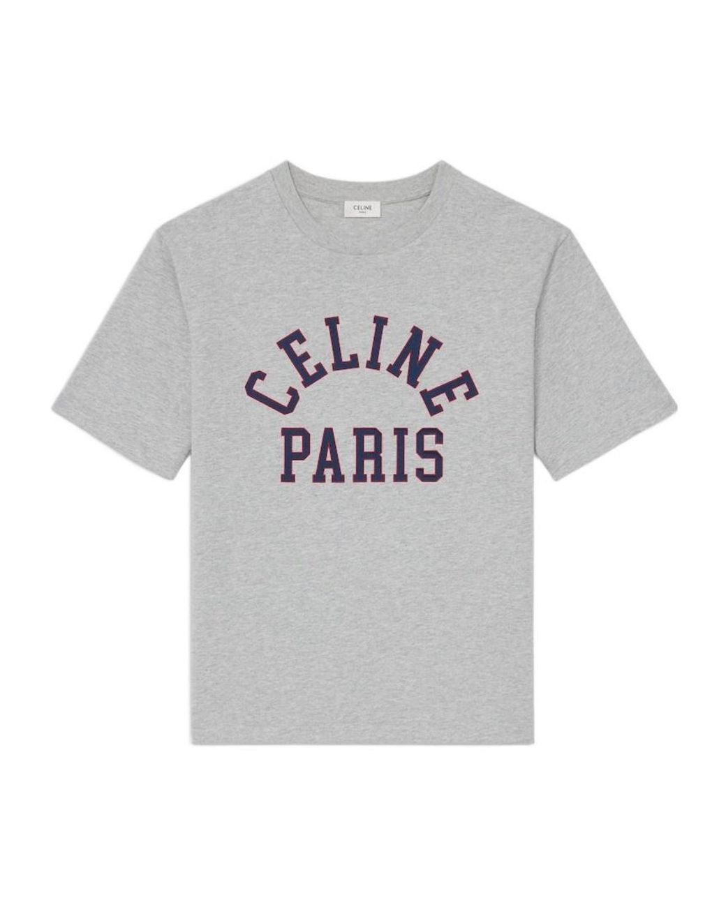 Céline Gray Short-Sleeved T-Shirt